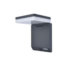 Lutec Lutec Moze napelemes kültéri falilámpa, 8W LED, 4000K, 1000 lm, IP44 kültéri világítás