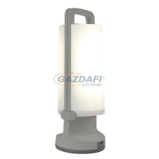  LUTEC P9041 si DRAGONFLY LED Hordozható kültéri lámpa napelemmel, szürke kültéri világítás