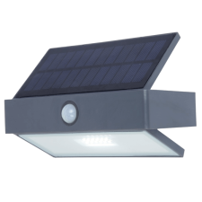 Lutec SZOLÁR FALIKAR ARROW 7W 500LM IP44 4000K SZÜRKE 7,4X10,9X17,6CM kültéri világítás