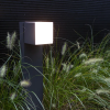 Lutec Szürke kültéri állólámpa, LED, 12,2W, 3000K melegfehér, 500 lm, 350°-ban fogatható lámpafej, kerti dugaljjal 16A, Cuba, LUTEC-7193805118