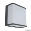 Lutec Szürke kültéri fali lámpa, LED, 19,1W, 4000K természetes fehér, 1500 lm, Doblo, LUTEC-5105003125