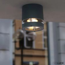 Lutec Szürke kültéri mennyezeti lámpa, GU10, Focus, LUTEC-6304201118 kültéri világítás