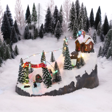 Luville Téli hegyi táj 36 cm x 23,5 cm x 24 cm karácsonyi dekoráció