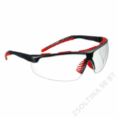 Lux Optical® STREAMLUX víztiszta karcmentes védőszemüveg, fekete szárral