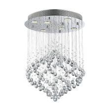 Luxera Chester króm-átlátszó kristály mennyezeti lámpa (LUX-62412) GU10 6 izzós IP20 világítás