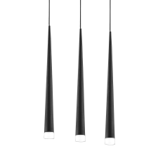 Luxera Ebony króm-fekete függesztett lámpa (LUX-48003) G9 3 izzós IP20 világítás