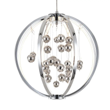 Luxera Galactica króm LED függesztett lámpa (LUX-61300) LED 1 izzós IP20 világítás