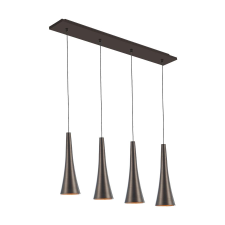 Luxera Madera barna-szürke LED függesztett lámpa (LUX-64411) LED 1 izzós IP20 világítás