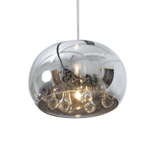 Luxera Sphera króm-átlátszó függesztett lámpa (LUX-46057) G9 1 izzós IP20 világítás