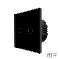 LUXION Dupla Érintőkapcsoló Üvegkerettel Wi-Fi + RF433 LUXION villanyszerelés