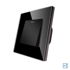 LUXION Egyszerű Mechanikus Kereszt Kapcsoló Üvegkerettel LUXION villanyszerelés