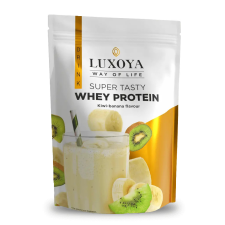 Luxoya Super Tasty Whey Protein 450g kivi banán íz DOY vitamin és táplálékkiegészítő