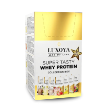 Luxoya Super Tasty Whey Protein Gyűjtődoboz 7 íz vitamin és táplálékkiegészítő