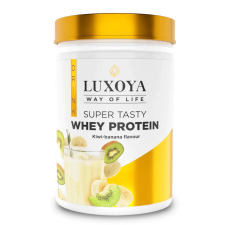 Luxoya Super Tasty Whey Protein kivi banán íz 30g vitamin és táplálékkiegészítő