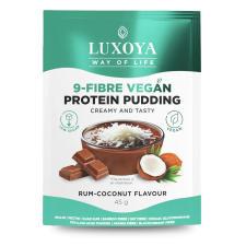 Luxoya Vegan Protein Puding Rumos-kókuszos csokoládé ízű 45g vitamin és táplálékkiegészítő