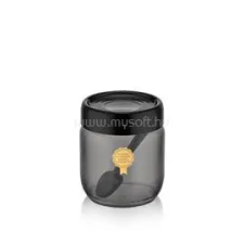 Luxplastic IRIS C-00361 Black Pearl üveg tároló 425ml (C-00361) uzsonnás doboz