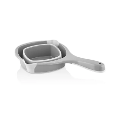Luxplastic IRIS L-00857-2 összecsukható szilikon kiöntő 900ml, szürke konyhai eszköz