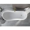 Luxury Alta szabadon álló fürdökád akril  170 x 75 cm, fehér,  leeresztö arany - 52141707500-G Térben álló kád