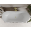 Luxury Celia szabadon álló fürdökád akril  170 x 75 cm, fehér,  leeresztö arany - 52331707500-G Térben álló kád