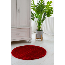 Luxury Emerald Luxury Shaggy (Red) szőnyeg csúszásgátlóval kerek 100cm Bordó lakástextília
