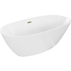 Luxury Eris szabadon álló fürdökád akril  170 x 85 cm, fehér,  leeresztö arany - 53441708500-G Térben álló kád