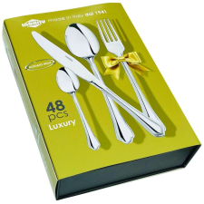 Luxury Evőeszközkészlet 48 darabos szétnyitható dobozban tányér és evőeszköz