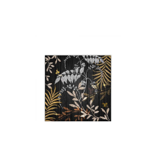 Luxury Leaves Black papírszalvéta 25x25cm,20db-os konyhai eszköz