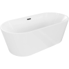 Luxury Luna szabadon álló fürdökád akril  170 x 80 cm, fehér,  leeresztö   fekete - 52031708000-B Térben álló kád