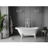 Luxury Retro szabadon álló fürdökád akril  150 x 73 cm, fehér, láb fehér  - 53251507300-20 Térben álló kád