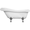 Luxury Retro szabadon álló fürdökád akril  170 x 75 cm, fehér, láb króm - 53251707500-00 Térben álló kád