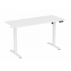 LVN System - Table Elektromosan állítható magasságú íróasztal - 140x60cm fehér ülő-/állómunkához - LVN System Lite LV1716