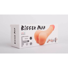 Lybaile Bigger Man - herés, vízálló, élethű pénisz maszturbátor - 21,5 cm (testszínű) péniszköpeny