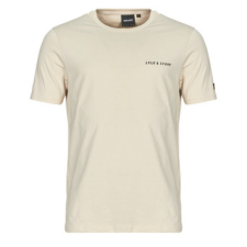 Lyle & scott Rövid ujjú pólók Embroidered T-Shirt Bézs EU XS férfi póló