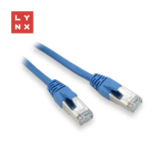 LYNX UTP CAT5E Összekötő Kék 10m LX-FTP5E-100-BLUE kábel és adapter
