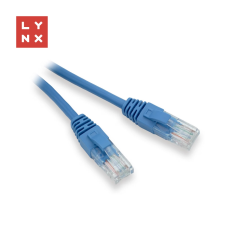 LYNX UTP CAT5E Összekötő Kék 1m LX-UTP5E-010-BLUE kábel és adapter