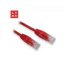 LYNX UTP CAT5E Összekötő Piros 1m LX-UTP5E-010-RED kábel és adapter