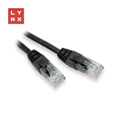 LYNX UTP CAT5E Összekötő Sárga 15m LX-UTP5E-150-BLACK kábel és adapter