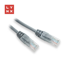 LYNX UTP CAT5E Összekötő Szürke 1m LX-UTP5E-010-GREY kábel és adapter