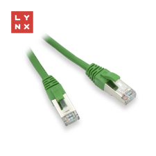 LYNX UTP CAT5E Összekötő Zöld 10cm LX-FTP5E-0010-GREEN kábel és adapter