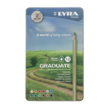 Lyra Színes ceruza LYRA Graduate hatszögletű fémdobozos 12 darabos színes ceruza