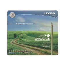 Lyra Színesceruza Lyra 24-es Graduate fémdoboz színes ceruza