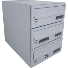  M26 moduláris postaláda tömb, 6db Névtábla + névtábla RAL9005  fekete postaláda