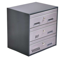  M35 N moduláris postaláda tömb, 8db Névtábla RAL 7016 / Antracit postaláda