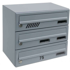 M37 moduláris postaláda RAL, 8db Névtábla RAL 9006 / Szürke postaláda