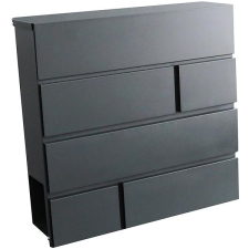 M.A.T. group Bricks, 370×370×105 mm, antracit postaláda