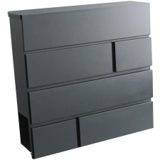 M.A.T. group Bricks, 370×370×105 mm, antracit (524107) postaláda