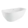M-acryl Avalon 170x80 kád, fehér előlappal, lábbal, arany klick-klack lefolyóval