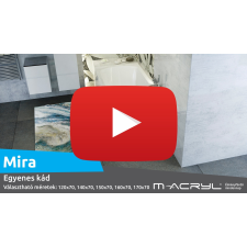  M-Acryl Mira Slim egyenes akril kád 180x80 kád, zuhanykabin
