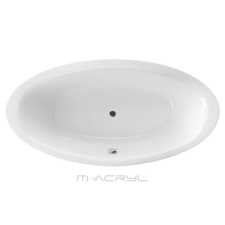 M-acryl Oval 190x95 cm-es akril kád kádlábbal 12461 kád, zuhanykabin