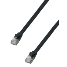 M-CAB 3572 U/FTP CAT6a Flat Patch kábel 1m Fekete (3572) kábel és adapter